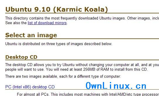 Ubuntu ٷʽ Ubuntu 9.10 ( Karmic Koala )